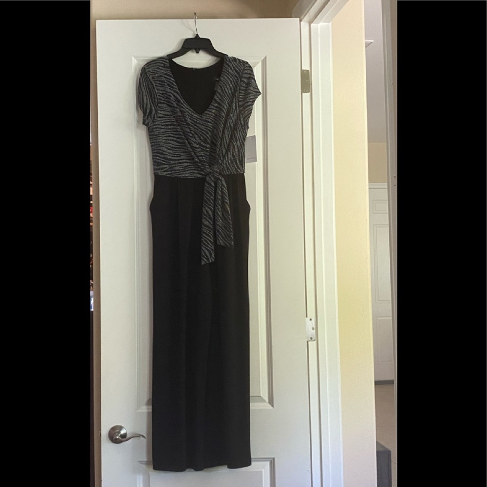 Tie front jumpsuit